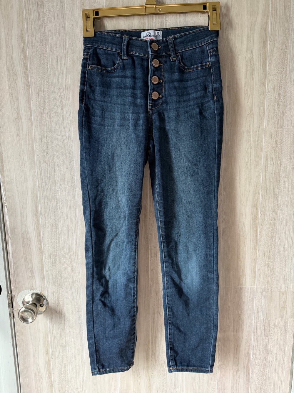 Jordache Dark Blue Button-Fly Kids Jeans